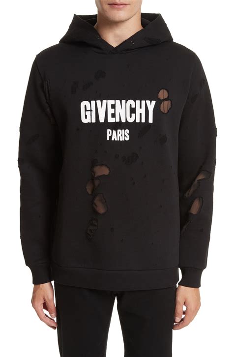 mens givenchy hoodie replica|givenchy hoodie distressed.